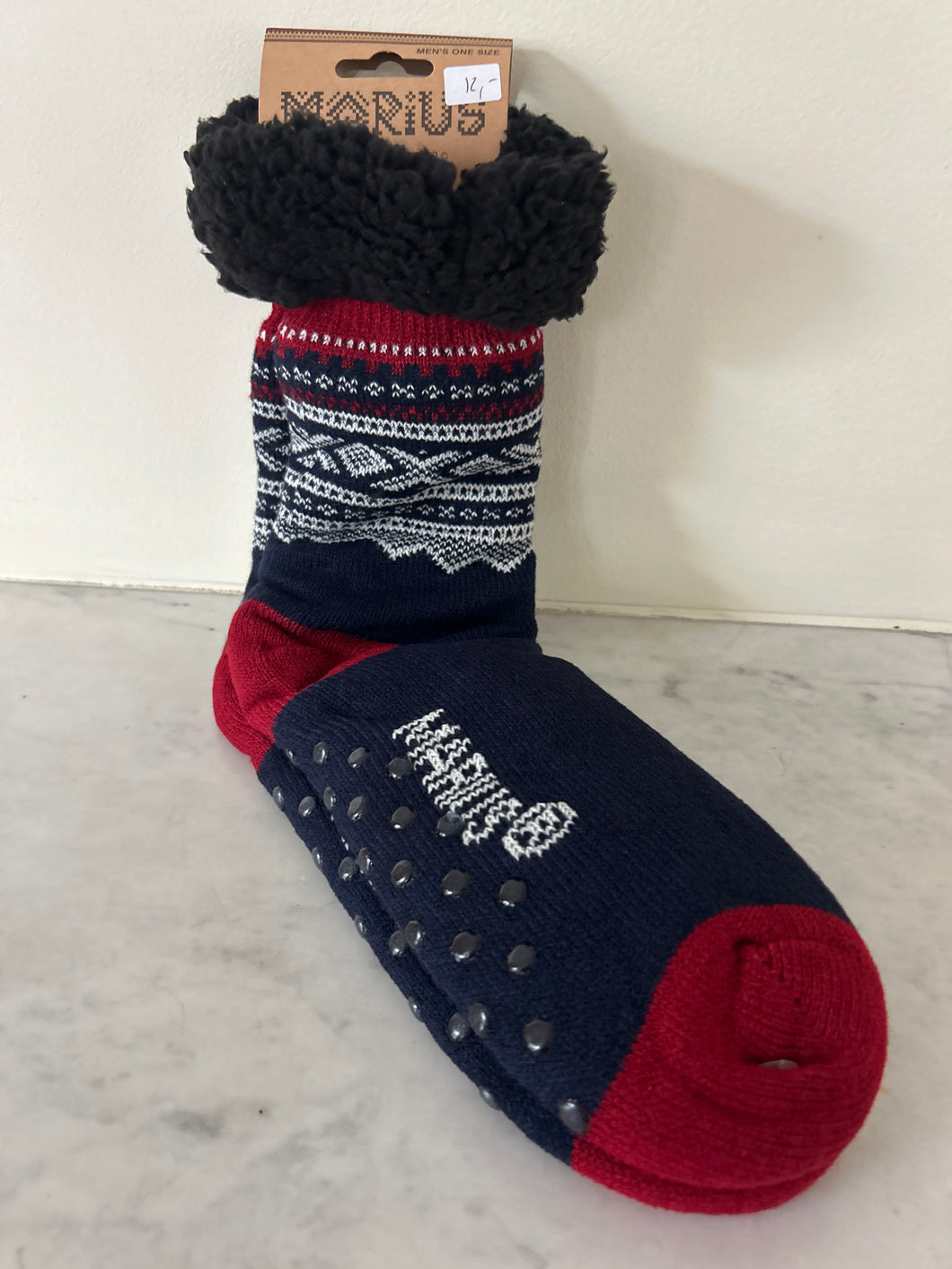 Kosesokk blå høy Marius