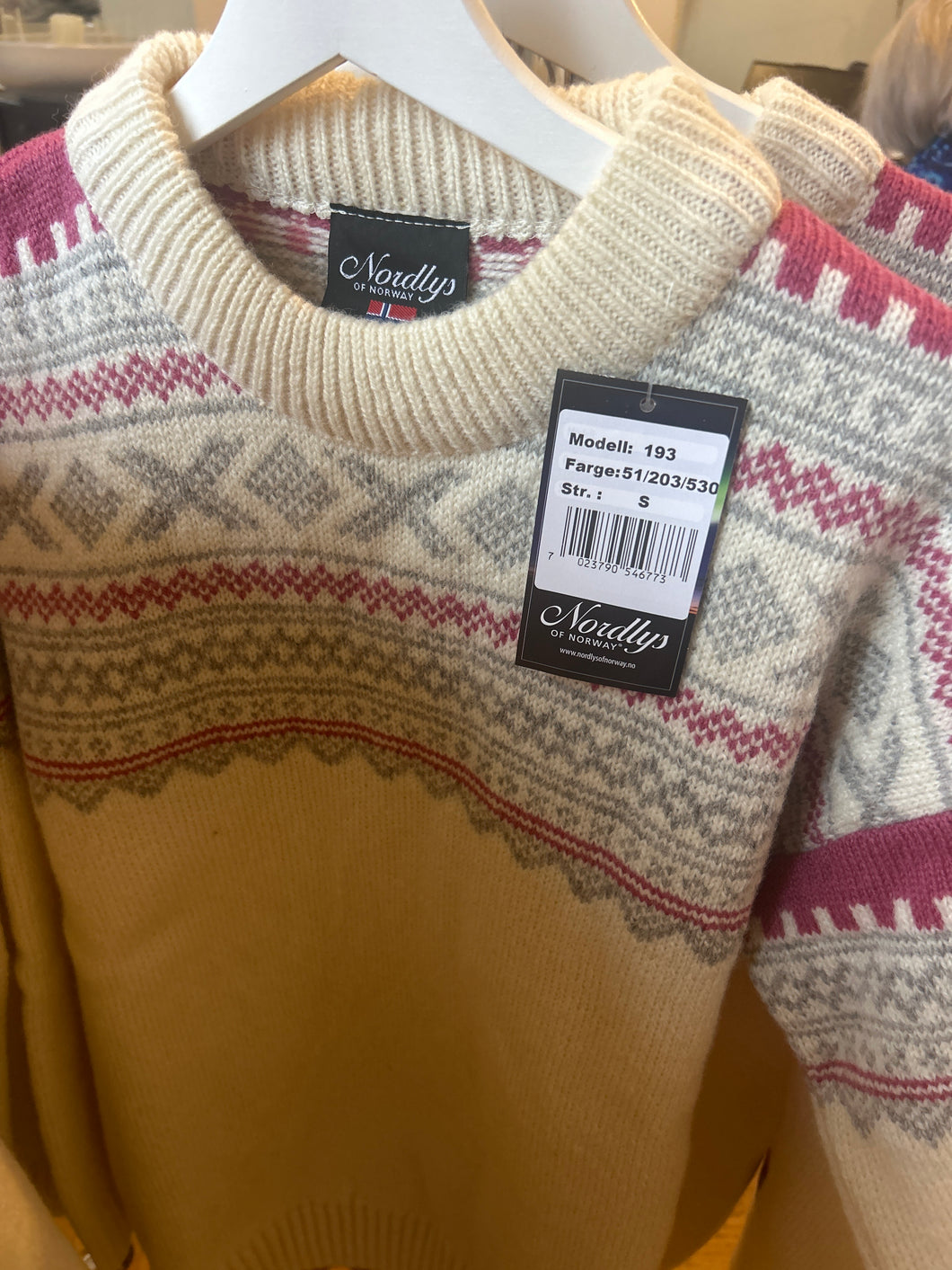 Genser rosa Nordlys S