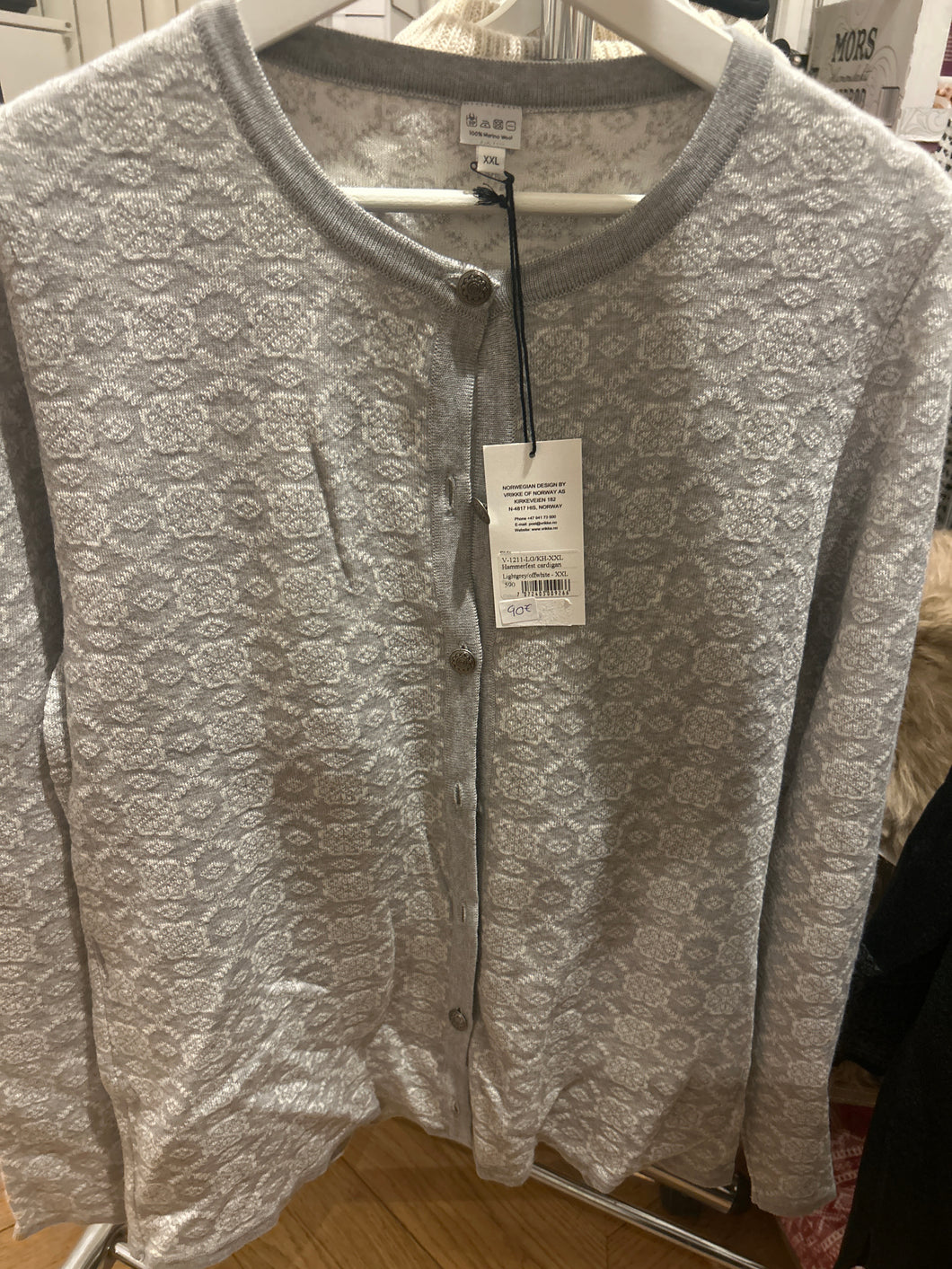 Jakke Vrikke grå XXL