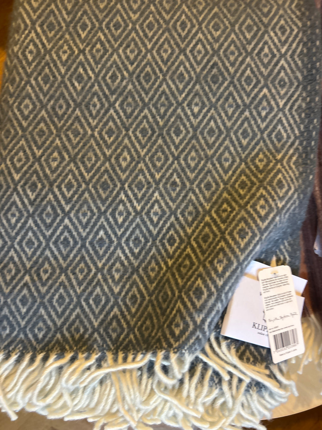 Pledd Klippan Stella blå