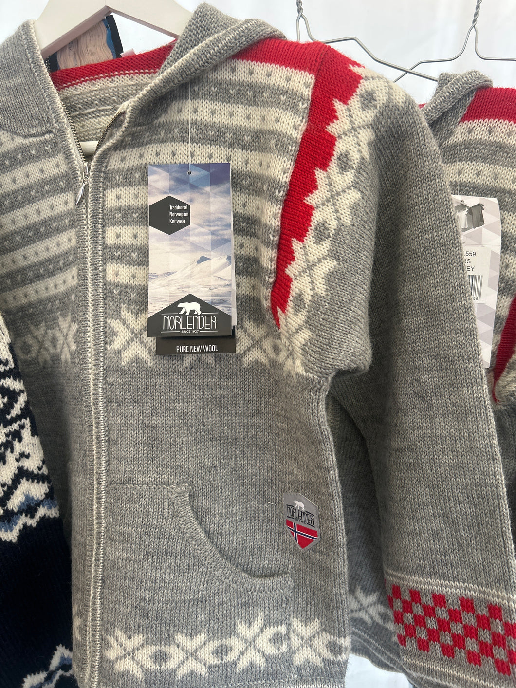 Norlender barnejakke rød 8 år