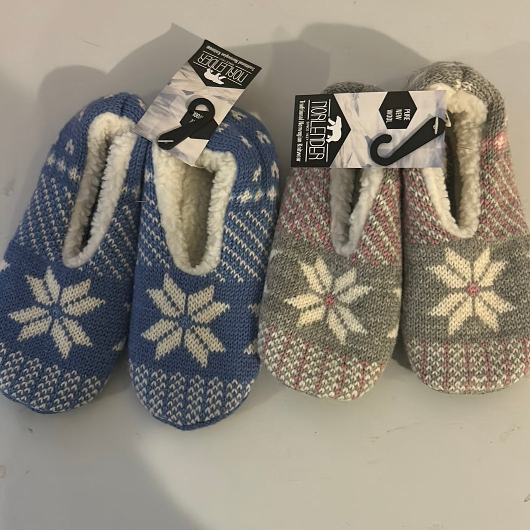 Tøfler blå eller rosa