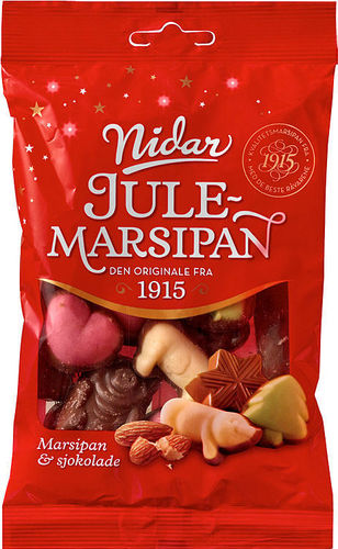 Julemarsipan Marsipan & Sjokolade 130g Nidar - Pâte d'amande de Noël
