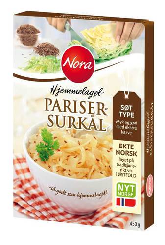 Parisersurkål Hjemmelaget 450g Nora