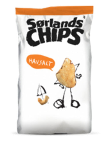 Sørlandschips Havsalt 195g - Chips salés