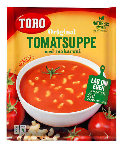Tomatsuppe m. makaroni 119g Toro - Soupe de tomates aux macaronis